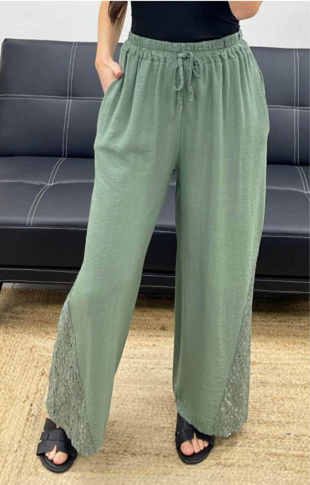 Pantalon dentelle