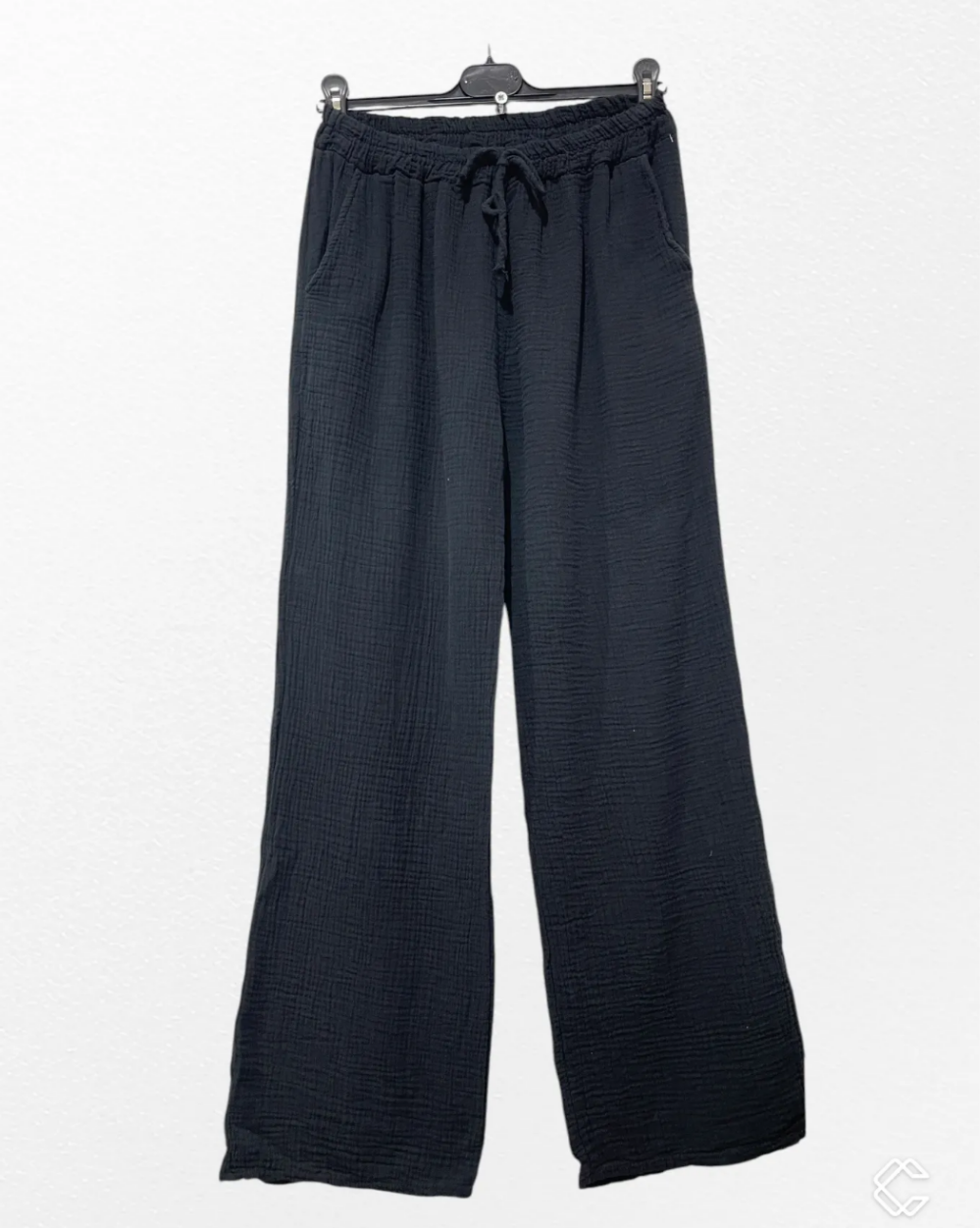 Pantalon Gaze De Coton Avec Poche