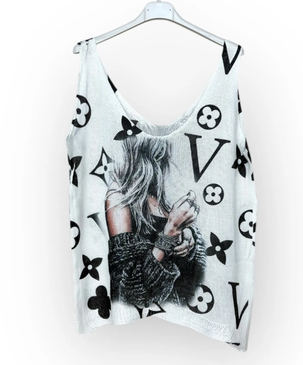 Débardeur motif Femme