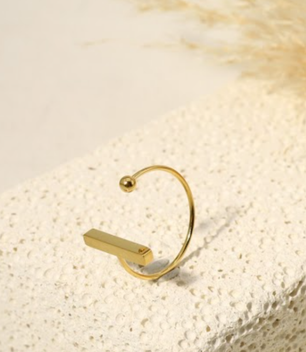 Bague barre et point