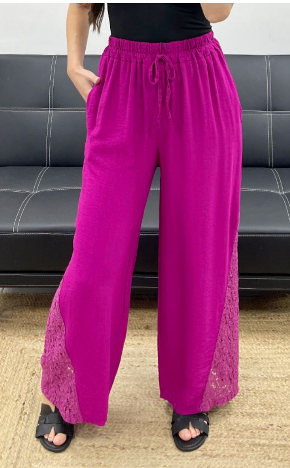 Pantalon dentelle