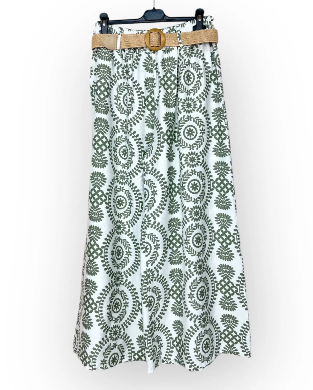 Pantalon a motifs géométriques
