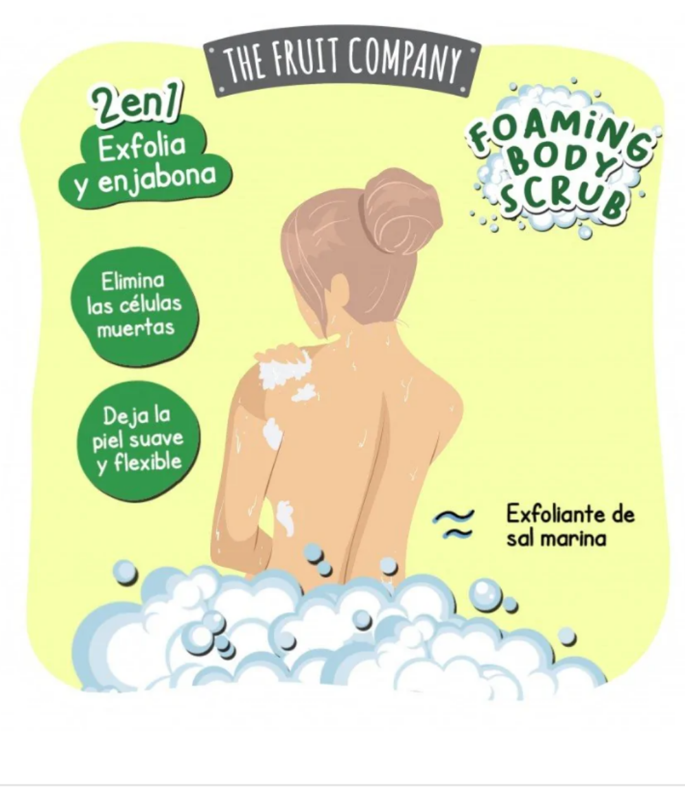BODY SCRUB + SAVON 2 EN 1 THE FRUIT COMPANY MELON