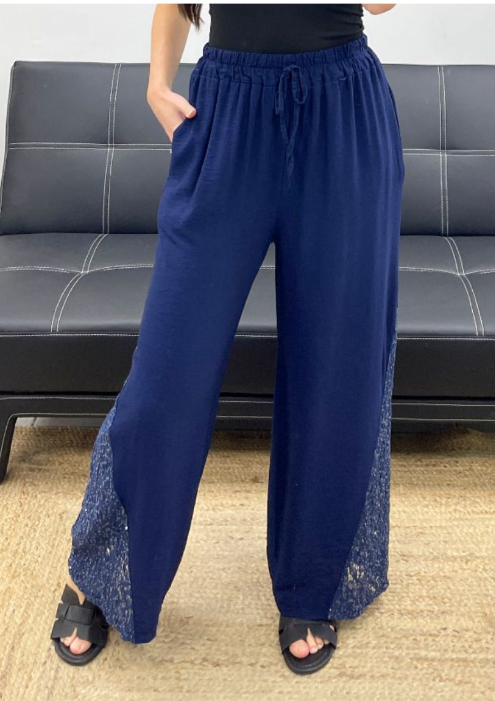 Pantalon dentelle