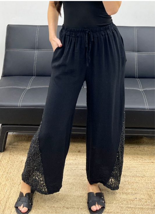 Pantalon dentelle
