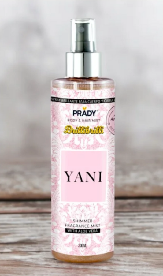 BRUME SCINTILLANTE CORPS ET CHEVEUX PRADY YANI YARA 250ML