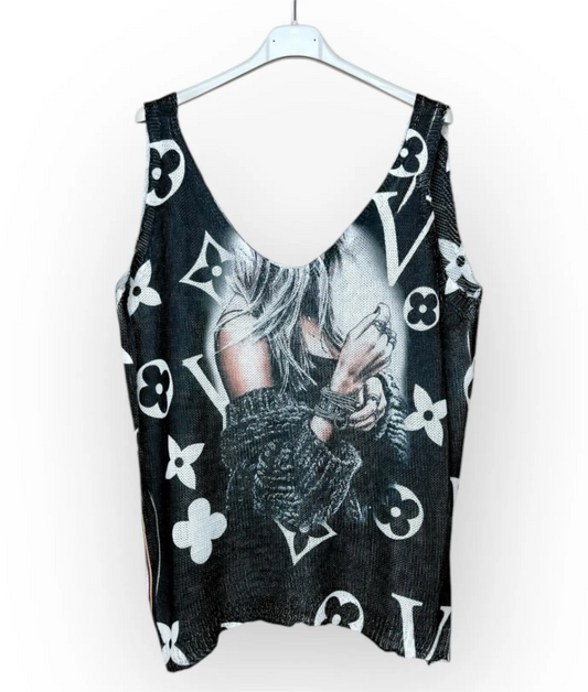 Débardeur motif Femme