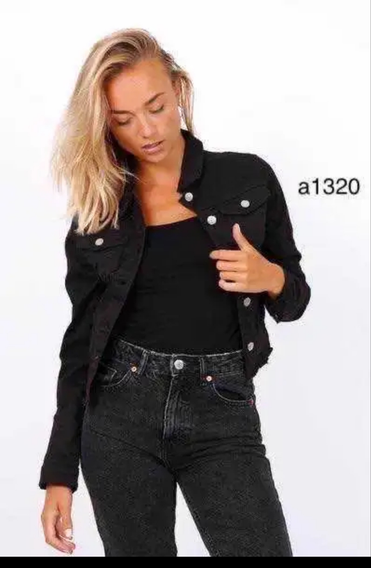 Veste jean coeur
