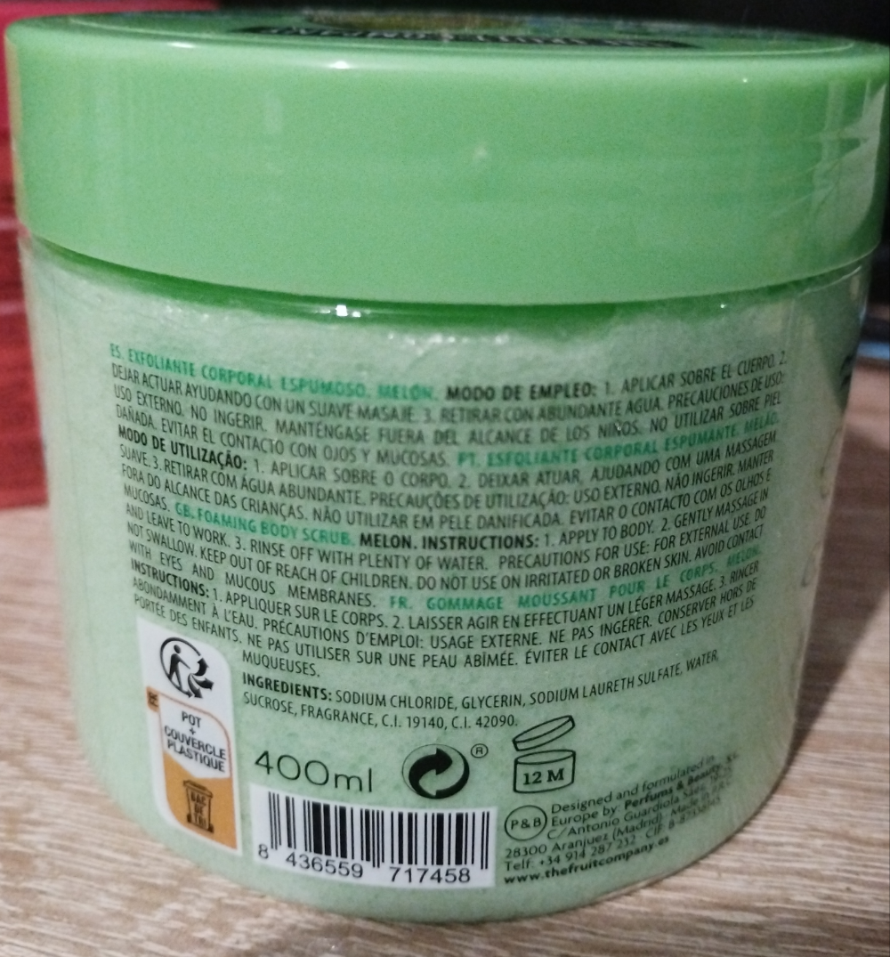 BODY SCRUB + SAVON 2 EN 1 THE FRUIT COMPANY MELON