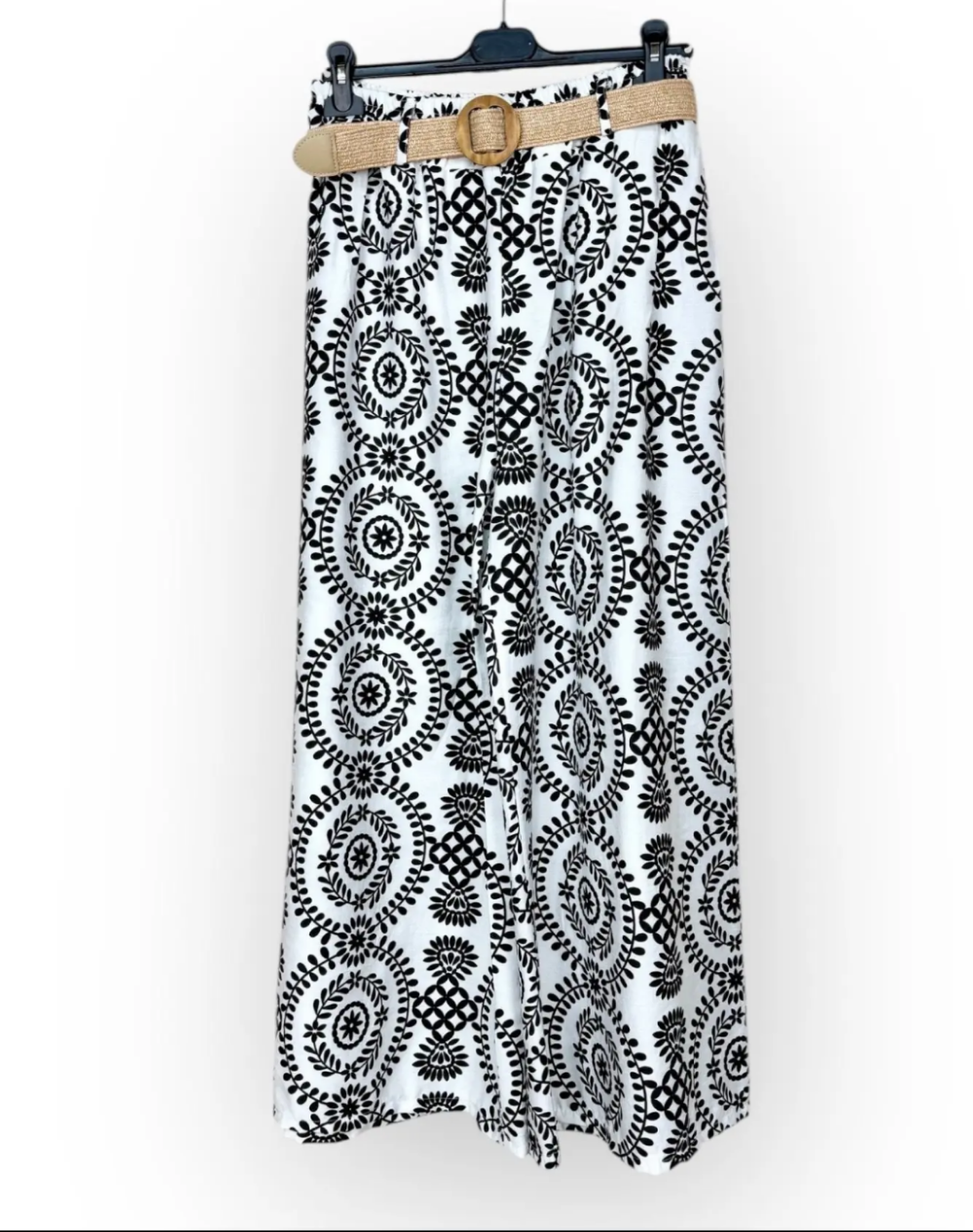 Pantalon a motifs géométriques